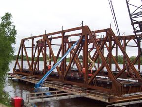 Rail bridge construction