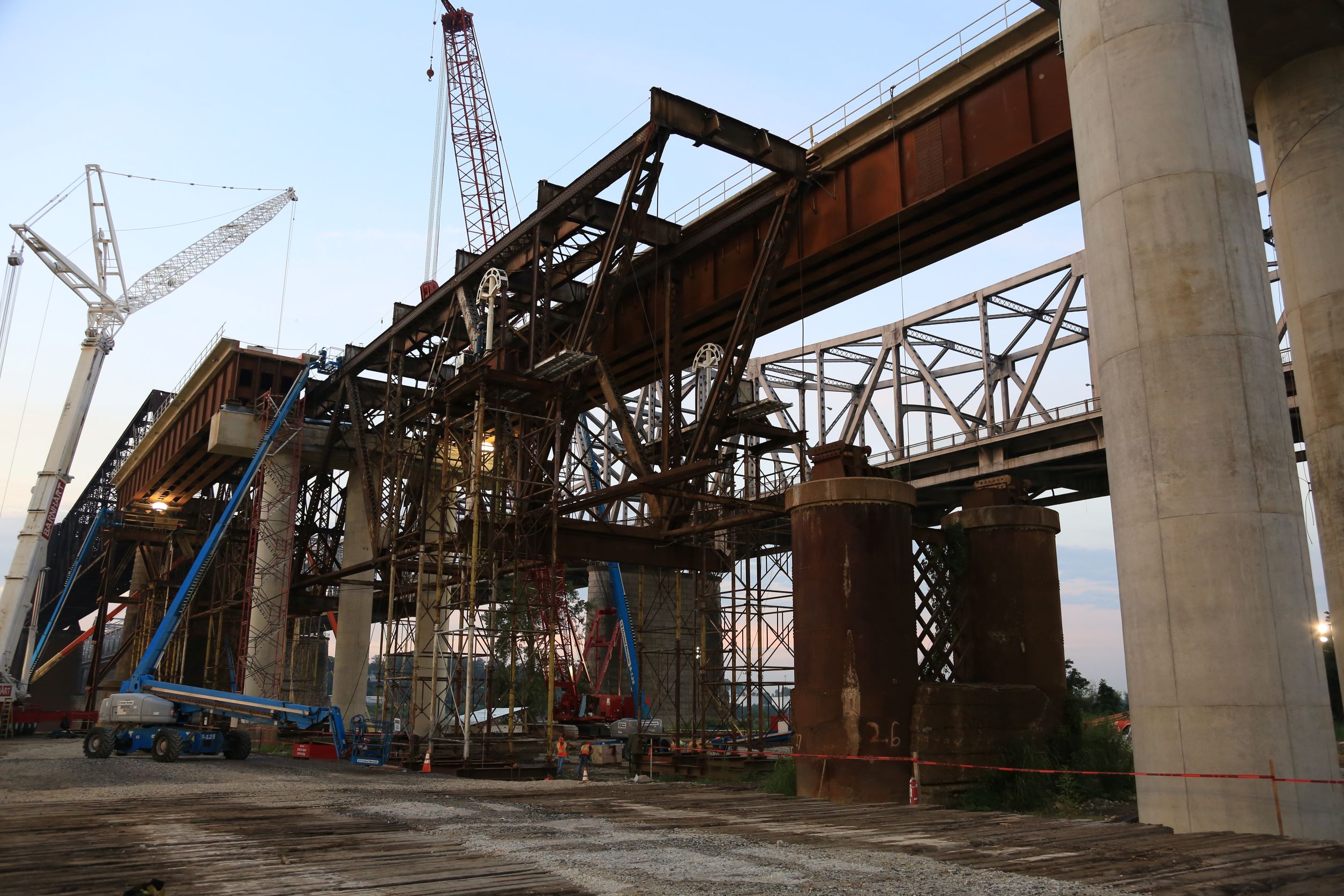 Rail bridge construction